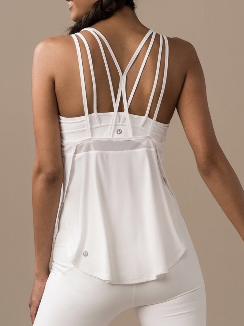 Pristine excellent Lululemon anew singlet in white Size: 6